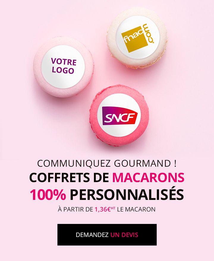 macaron personnalisé, cadeau entreprise