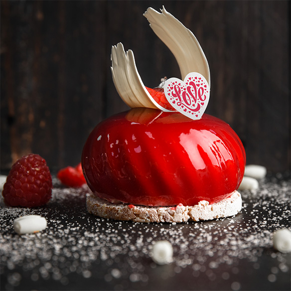 P&acirc;tisserie avec pastille personnalis&eacute;e