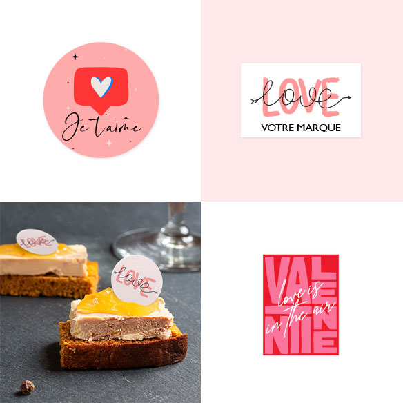 foie gras et d&eacute;coration saint-valentin