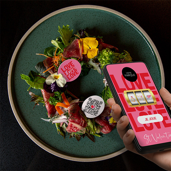 Exp&eacute;rience digital pour la Saint-Valentin