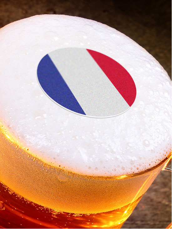Drapeau France comestible