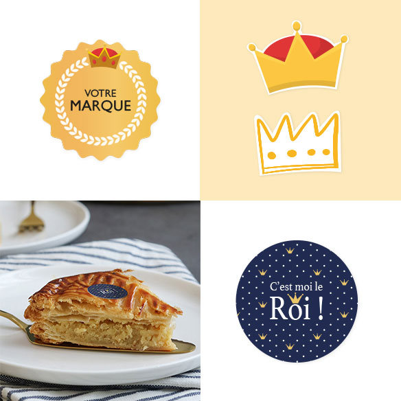 part de galette et d&eacute;coration &eacute;piphanie