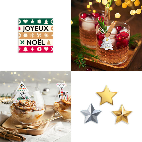 Cocktail et verrine de Noel